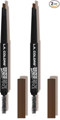 L.A. COLORS Browie Wowie Brow Pencil, Soft Brown CBP403 (Pack of 2)