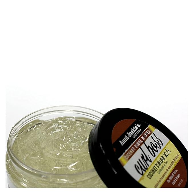 Aunt Jackie's Coconut Crème Recipes Curl Boss Coconut Curling Hair Gel for Natural Curls, Coils and Waves, 15 oz