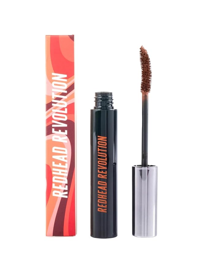 Gingerlash Mascara Honest Auburn Warm Auburn Brown Mascara for Redheads Volumizing Lengthening Water Resistant Vegan Cruelty Free