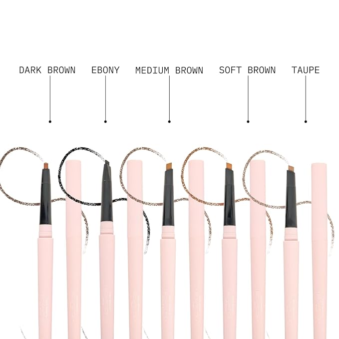 KARA BEAUTY Browfector Double Ended Brow Pencil with Sculpting & Precision Tips, Makeup Eyebrow Pencils for Women, Brow Tint, Eye Makeup & Eyebrow Pen for Shaping & Defining Brows (Dark Brown)
