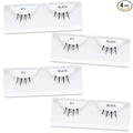Ardell Accent Half Lashes 311 - Black, Lightweight Cat Eye Half Lashes for Natural Eye Enhancement, Comfortable Fit False Eyelashes, 4 Pack