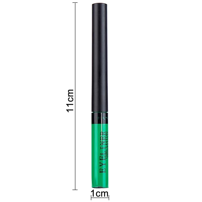 Liquid Eyeliner, Matte Colored Eyeliners, Green Eyeliner, White Black Red Brown Purple Waterproof High-pigmented Colorful Eyeliners Eye Makeup,1PC Green