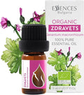 Essences Bulgaria Organic Zdravets Essential Oil 1/6 Fl Oz | 5ml | Geranium macrorrhizum | 100% Pure and Natural | Undiluted | Therapeutic Grade | Family Owned Farm | Steam-Distilled | Non-GMO | Vegan