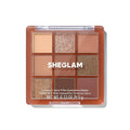 SHEGLAM Eyeshadow Palette 9-Color Ultra-pigmented Shimmer & Matte Shades, Vegan & Cruelty-free-Cinnamon Spice