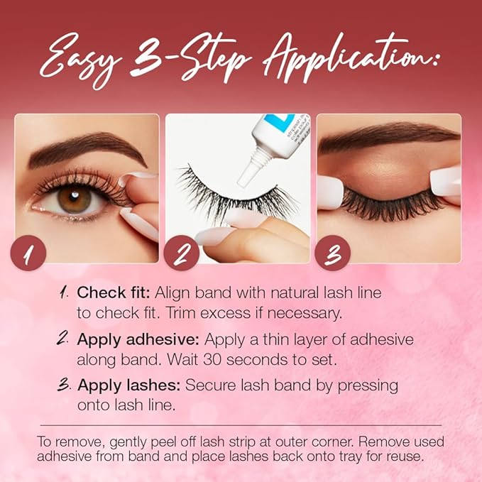 Ardell Doll Look Lashes Babs – Fluffy Cluster False Eyelashes with Full Curls, Dramatic Volume Strip Lashes for Glam Eye Makeup, 4 Pack
