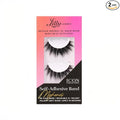 Lilly Lashes Self Adhesive Band 3D Faux Mink Eyelashes, No Lash Glue Needed, Body Heat Activated Press on Lashes, Reusable Self Adhesive Eyelashes Up to 5x, Easy to Apply & Remove (Mykonos)
