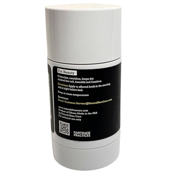 True Shea Heel Balm, Foot Balm For Cracked Heel and Dry Feet, Moisturizer Made From Unrefined Shea Butter, Essential Oils and Vitamin E, 2.5 oz (Lavender)