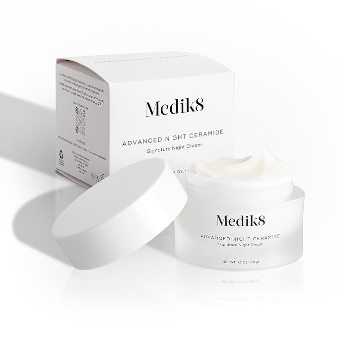 Medik8 Advanced Night Ceramide - Signature Anti Aging Night Cream for Face - Face Moisturizer with Skin Tightening Ceramides and Antioxidants - 1.7 oz