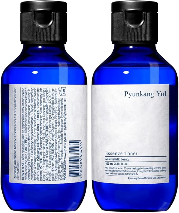 Pyunkang Yul PKY Essence Toner for Barrier Rebuilding, Highly Concentrated Essence Facial Toner, Minimal Ingredients, Zero-Irritation, Korean Skincare, (3.38 Fl. Oz, 100ml)