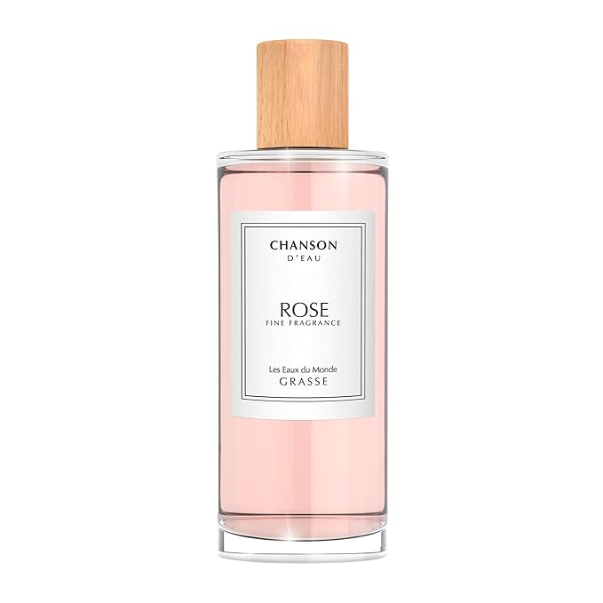 Chanson Rose Eau de Toilette 3.4 fl oz (Pack of 1), Notes of Lychee, Rose, and Oak Moss, Women's Fragrance, Long Lasting, Everyday Fragrance, Travel Size