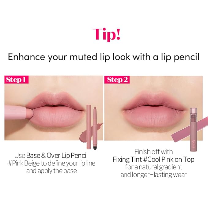ETUDE Fixing Tint #02 Vintage Red (4g) | Long Lasting High Pigmented Liquid Lipstick | Waterproof Lightweight Matte Finish Lip Stain | Full Coverage | Korean Makeup, Kbeauty