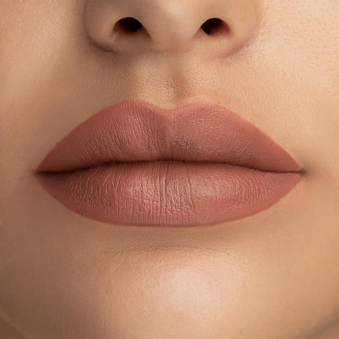 Radiant Professional Matte Lipstick for Women – Long Lasting Lipstick with Vitamin E, Hyaluronic Acid & UV Protection (UVA/UVB) – Advanced Care & Ultra Moisturizing Lip Stick – (201 Caramel)