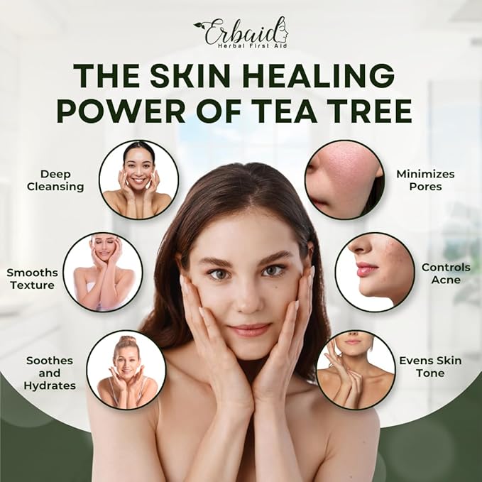 Tea Tree Soap – Natural Defense Tea Tree Oil Wash Bar for Face & Body – Remedy Soap Fights Acne, Skin Irritation, and Prevents Breakouts – Deeply Cleansing, Hydrating Cleanser for Calm, Fresh Skin