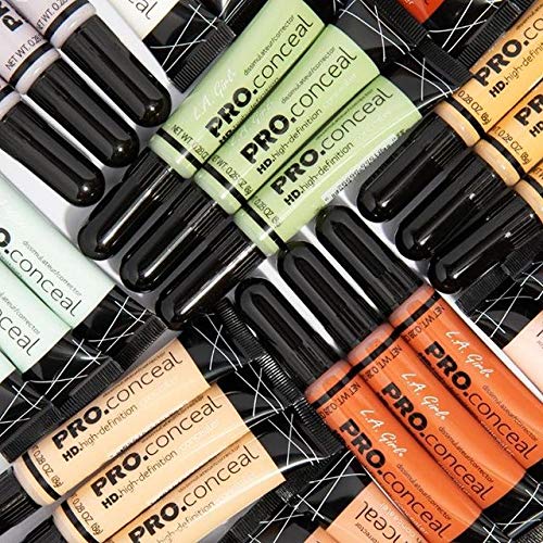 L.A. Girl Hd Pro Conceal, Flat White Corrector, 0.28 Ounce (Pack of 2)