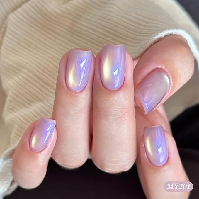 Born Pretty Spring Summer Aurora Cat Magnetic Eye Gel Gel Nail Polish Set 6 Colors Prismatic Siren Holographic Mermaid Cat Magnetic Eye Gel Polish for Nail Art Soak Off U V Gel for Salon Home 7ml