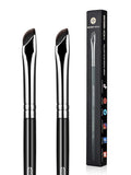 EIGSHOW Eyeliner Brush Gel Eyeliner Makeup Brush for Precise Eye Liner Eyebrow Eyelid Ultra Thin with Curved Bristle (E865 2Pieces)