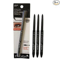 Nabi 3 Pieces Gel Glide Eyeliner Water Proof, Ultra Smooth Up To 24 Hour Wear, Smudge Proof Built In Sharpener & Smudger,Packaging May Vary (VALUE PACK-Black)