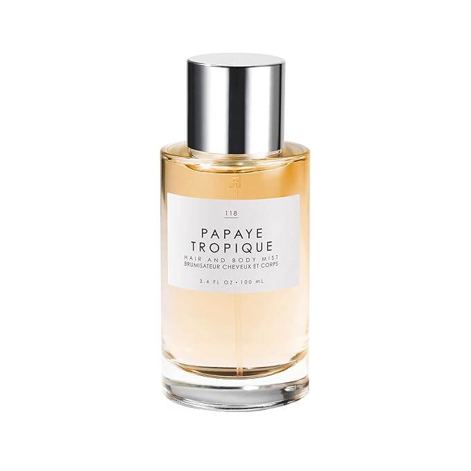 Le Monde Gourmand Papaye Tropique Hair & Body Mist for Women, Hair Perfume & Body Spray, Papaya Jasmine Sandalwood Scent, Vegan & Cruelty Free, 3.4 fl oz (100 ml)
