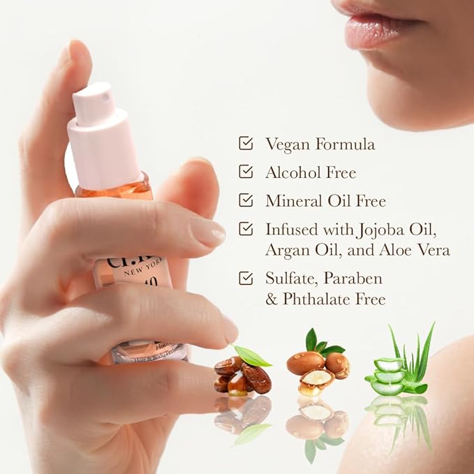 EL:KISS Hair Perfume & Body Mist, Jasmine & Vanilla Inspired by SDJ 68, Eau de Toilette 30mL (1.01 Fl Oz), Hydrating & Long-Lasting, Alcohol & Mineral Oil-Free, Jojoba/Argan Oil & Aloe Vera