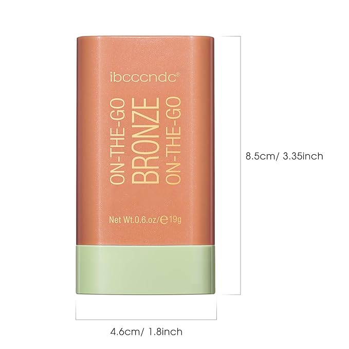 Highlighter Makeup Stick - Blush Highlighters Makeup Stick for Face & Body, Natural Silky Shimmer Highlight, Bendable Long Lasting Cream Korean Highlighter (#A03 Rich Glow)