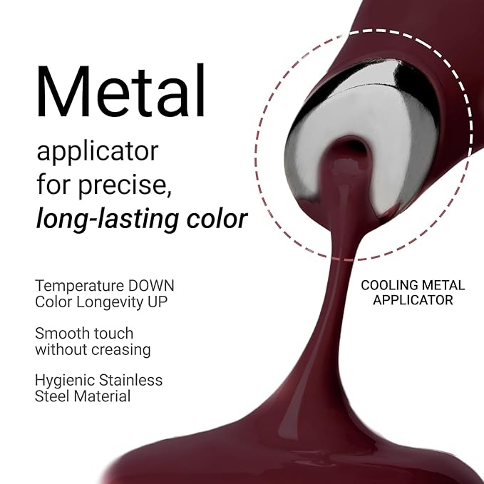 JUNG SAEM MOOL LIP-PRESSION Metal Serum Gloss | Hydrating Tinted Lip Balm with a Hygiene Precision Metal Applicator & Serum Infused Ingredients, Korean Lip Plumper Gloss (Boba Noir)