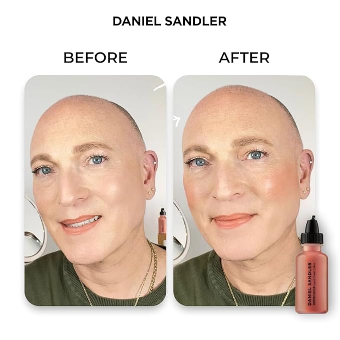 Daniel Sandler Watercolor Liquid Blush — Buildable, Blendable & Long-Lasting Liquid Blush for Cheeks, Lips, & Eyes — Lightweight & Water Resistant — For All Skin Types — Gentle