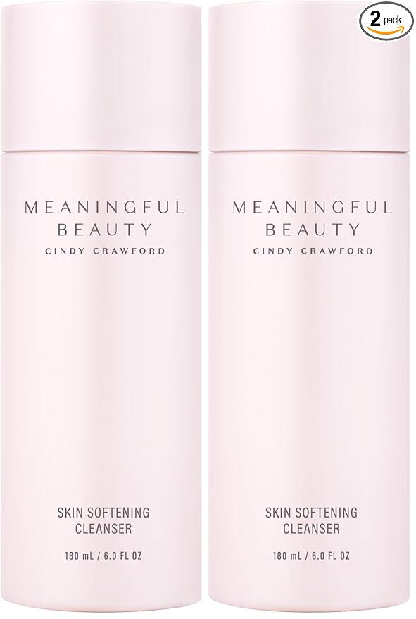 Meaningful Beauty Skin Softening Cleanser (Non-Foaming,Oil Free,Fragrance Free Wash),6 Fl Oz,(Pack of 2)