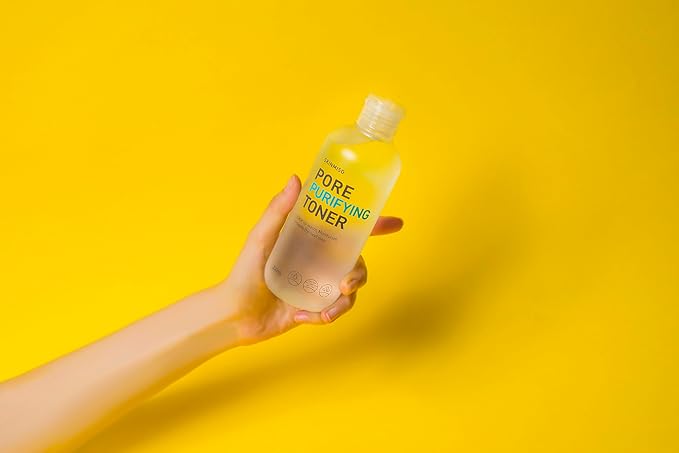 SKINMISO Pore Purifying Toner 8.4 fl oz/ 250ml with Licorice, Chives, and Marine Extracts for pH-Balancing and Deep Pore Cleansing, Made in Korea, K-Beauty