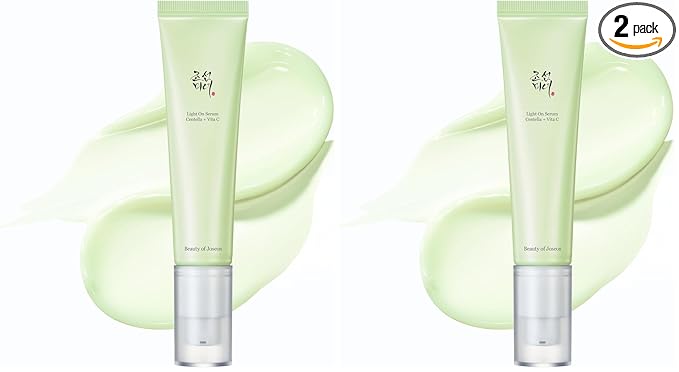 Beauty of Joseon Light On Serum Vitamin C Centella Dark Spot Fine Lines Pigmentation Correcting Serum, Hydrating Moisturizer, Korean Skin Care for Men and Women, 30ml, 1 fl.oz (Pack of 2)