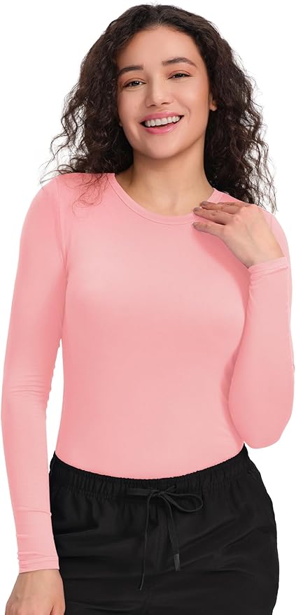 COZYFIT Scrub Undershirts Long Sleeve Women - Underscrub Comfort Tee