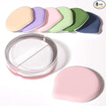 MOHOPE 8Pcs Air Cushion Makeup Puffs for Foundation with Portable Box, No Latex Blending Sponge for Liquid, Cream, Foundation and Powder, Teardrop Powder Puff, Mix