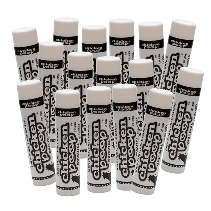 Chicken Poop® Original Lip Balm | Natural Moisturizing Lip Treatment with Beeswax & Essential Oils | Lavender Flavor | Funny Name, Serious Moisture | Petroleum‑Free, Paraben‑Free Lip Care (16)