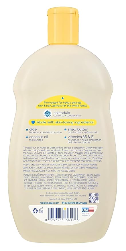 Baby Magic Moisturizing Hair & Body Wash, 16.5 Fl Oz