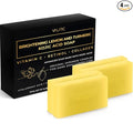 VALITIC Brightening Lemon & Turmeric Kojic Acid Soap with Vitamin C, Retinol, Collagen - Original Japanese Complex Infused with Hyaluronic Acid, Vitamin E, Shea Butter, Castile Olive Oil (4 Pack)