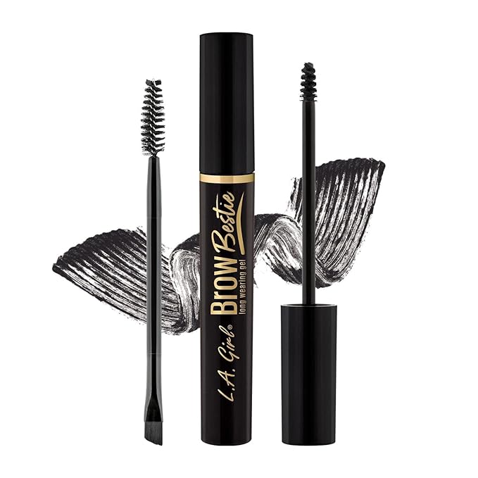 L.A. Girl Brow Bestie Gel With Dual-Ended, Soft Black GBG385