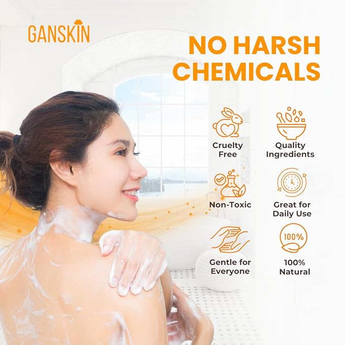Turmeric Body Wash – Skin Brightening Liquid Soap for Discoloration – Natural Anti Aging Exfoliating Turmeric Body Wash for Spots, Acne, Sun Damage – Bath Soap Skincare