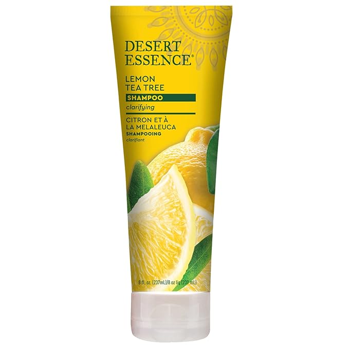 Desert Essence Organics Hair Care Shampoo, Lemon Tea Tree, 8 Ounce