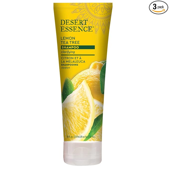 Desert Essence Lemon Tea Tree Shampoo - 8 Fl Oz - Pack Of 3