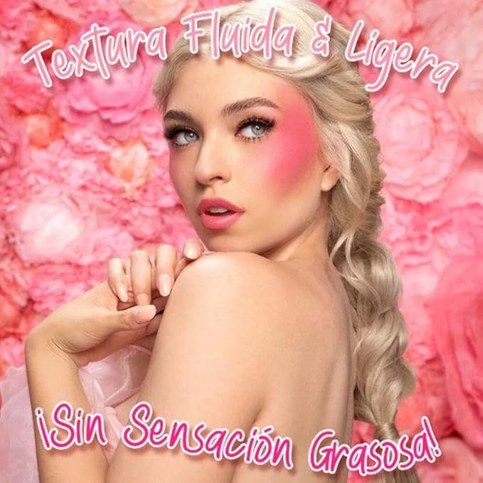 PINK UP | Liquid Blush | Long-Lasting Liquid Blush | Non-Greasy | Highly Pigmented | Suitable for All Skin Types | Matte Colors | Subtle Shimmer Highlights | Shade: Pink Cheeks| 6ml | Model PKLB08