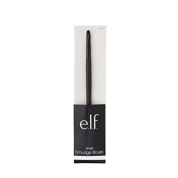 e.l.f. Smudge Brush for Precision Eyeshadow and Eyeliner, Synthetic, Small (Pack of 2)