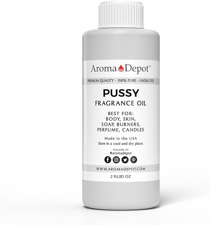 Aroma Depot Pussy Perfume/Body Oil (7 Sizes) Our Interpretation, Premium Quality Uncut Fragrance Oil Floral Scent (2 Ounce Plastic Bottle (60ml))