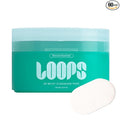 LOOPS Milky Cleanser Korean Skincare - Deep Cleansing and Hydrating Skin Care - Pre-soaked Bamboo Facial Cleansing Pads - Facial Wash with Milky Oil Complex - Oil Cleanser for Face - Pack of 60