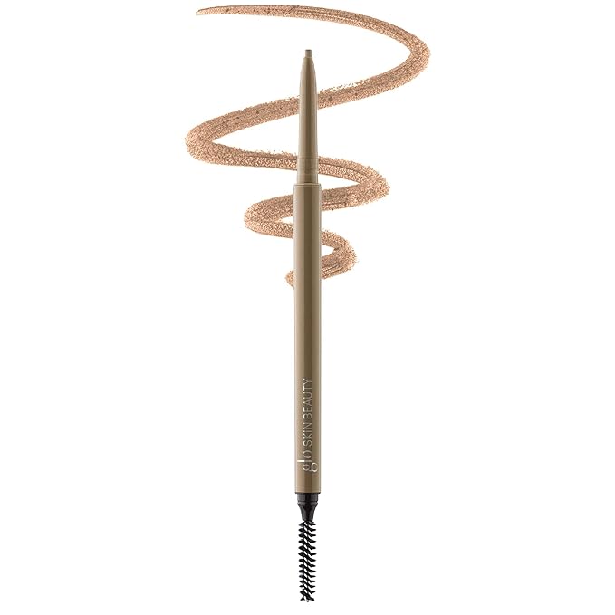 Glo Skin Beauty Precise Micro Browliner | Long-Lasting, Wax-Based Formula Glides On Skin and Shapes Your Brows, (Ash)