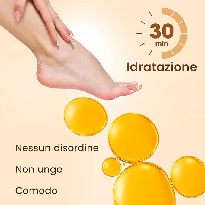 BLOOMORA Moisturizing Hand & Foot Mask Set with Shea Butter, Jojoba Oil & Vitamin E, Foot Mask for Dry Cracked Feet & Hand Moisturizer Gloves, 3 Hydrating Socks, 3 Moisturizing Gloves (3 pairs each)