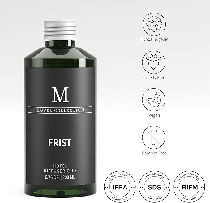 Hotel Collection Diffuser Oil- 6.76 Fl Oz/200ML-Frist,Luxury Essential Oils for Diffuser Refill & Machines,Bigger Bottle, Bolder Aroma, Longer Lasting