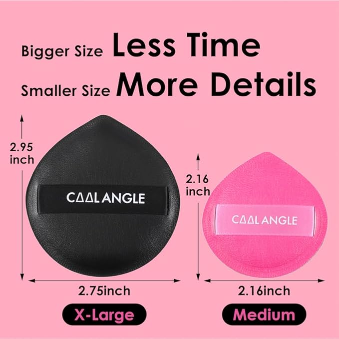 COOL-ANGLE 5Pcs Makeup Sponge Latex-Free Soft Blender Sponge Perfect for Liquid Foundation Concealer Cream Powder, Beauty Sponge Gift Set for Long-lasting and Natural Makeup, Pink, Medium