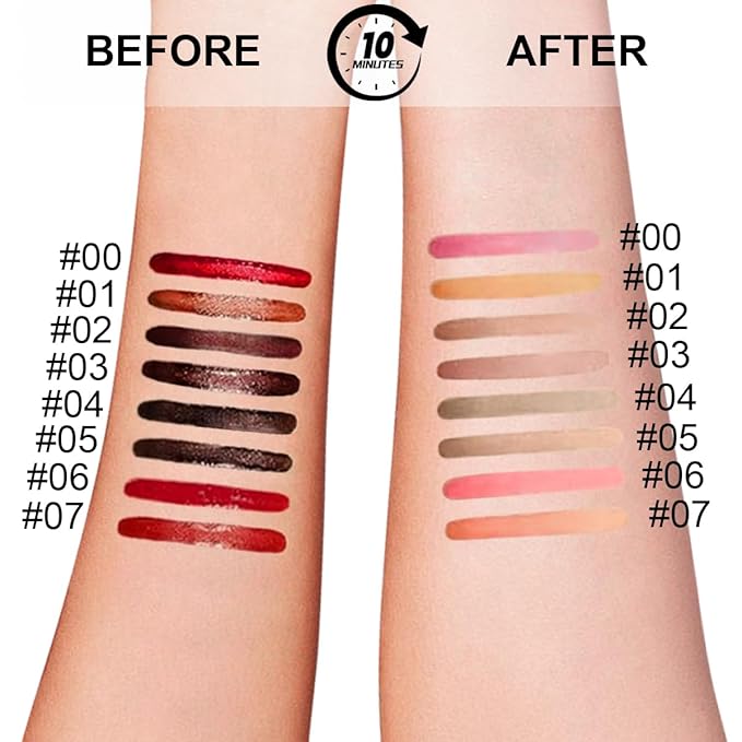 3 Colors Peel Off Lip Liner Stain with Tweezer Kit, Long Lasting Waterproof Lip Tint Stains Makeup Set with Matte Finish for Women, Natural Look, Easy to Use, for All Skin Types (#2,3,4)