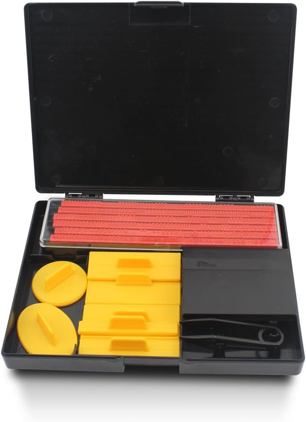 Finex DIY Rubber Stamp Printing Kit - Easy to use D.I.Y. Create Your Own Stamps Set for Business Craft Hobby School Blue Ink Pad Color
