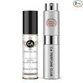 CA Perfume Duo Impression of Gentle Fluidity Silver For Women And Men Perfume Layering Set Long Lasting Travel Size EDP + Body Oil Roll-On Bottle 0.27 Fl Oz+0.33 Fl Oz