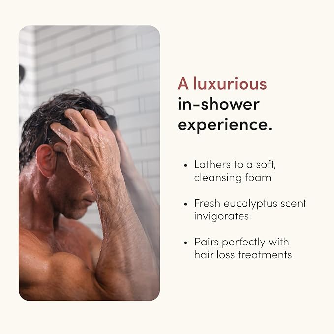 hims Thick Fix Shampoo - Saw Palmetto for Healthy Hair Growth & Thickening - Scalp Cleansing - Vegan, Sulfate-Free & Cruelty-Free - Eucalyptus Scent, 2 pack 6.4 fl oz